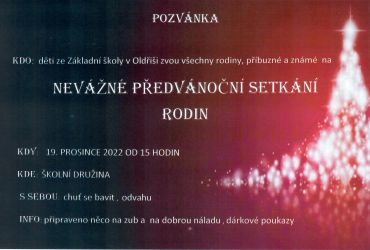 Nevážné předvánoční setkání rodinných klanů