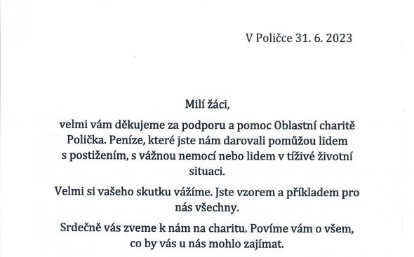 Školáci pomáhají na dálku